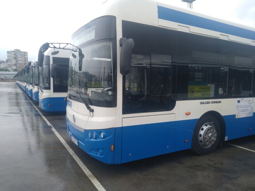 Новите 60 електрически автобуса, с които се сдоби варненският Градски