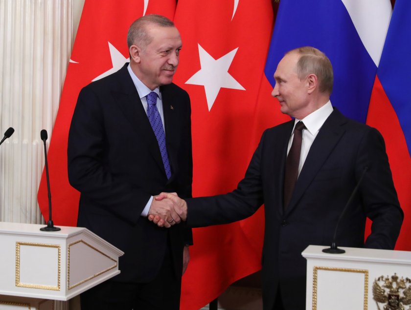 Руският президент Владимир Путин отново поздрави турския лидер за преизбирането