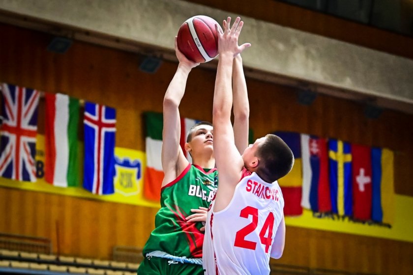 юношеският отбор баскетбол започва мач швейцария европейското първенсство дивизия