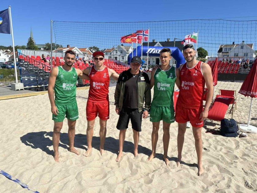 българия записа победа поражение купата нациите плажен волейбол