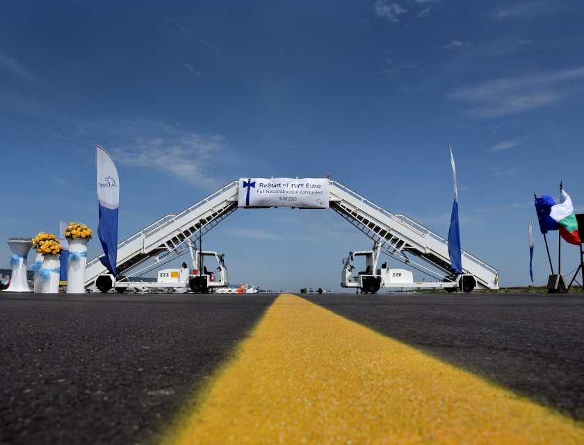 На Летище Варна днес беше открита нова писта за рулиране