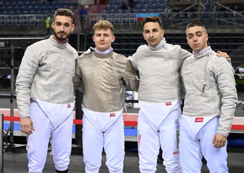 Българският отбор на сабя мъже се класира на 11-о място