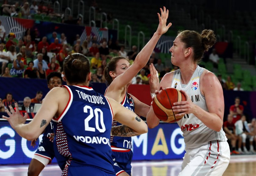 белгия детронира европейския шампион сърбия евробаскет 2023 жени