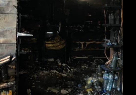 пожар унищожи магазин пловдив нощ снимки