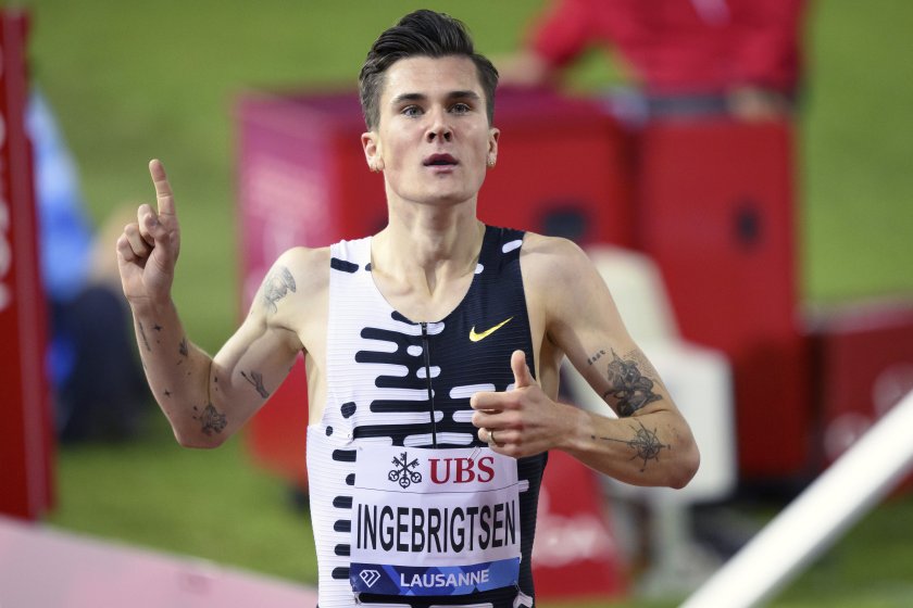 Якоб Ингебригтсен спечели бягането на 1500 метра на Диамантената лига в Лозана