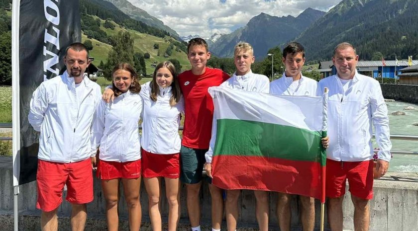българия петима тенисисти европейското лично първенство юноши девойки години