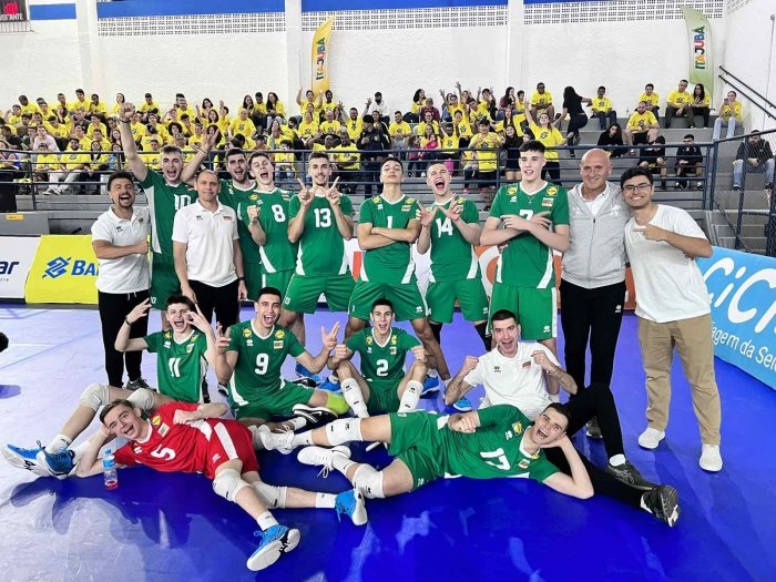 националният отбор волейбол години победи иран играе трофея приятелски турнир бразилия