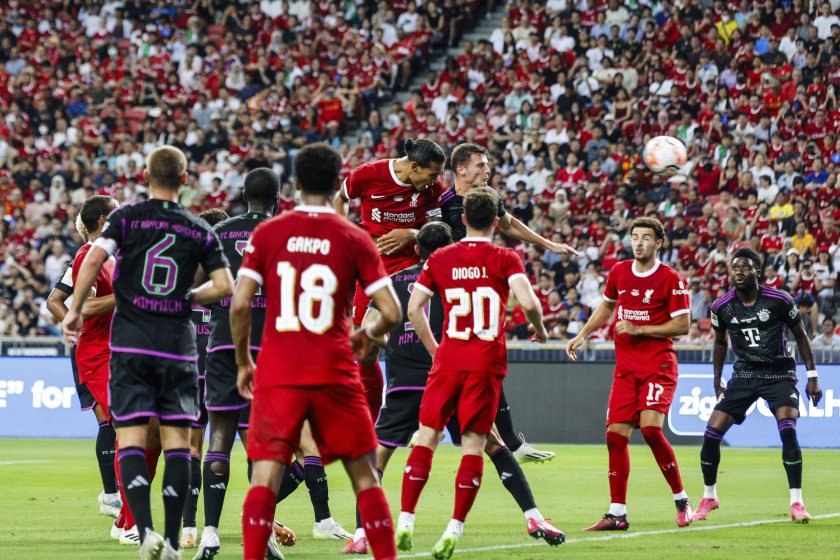 Байерн Мюнхен победи с 4:3 английския Ливърпул в контролна среща в Сингапур