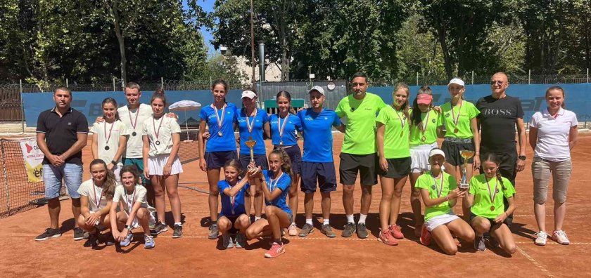 тенис клуб bdquo1540ldquo спечели титлата държавното отборно първенство девойки русе