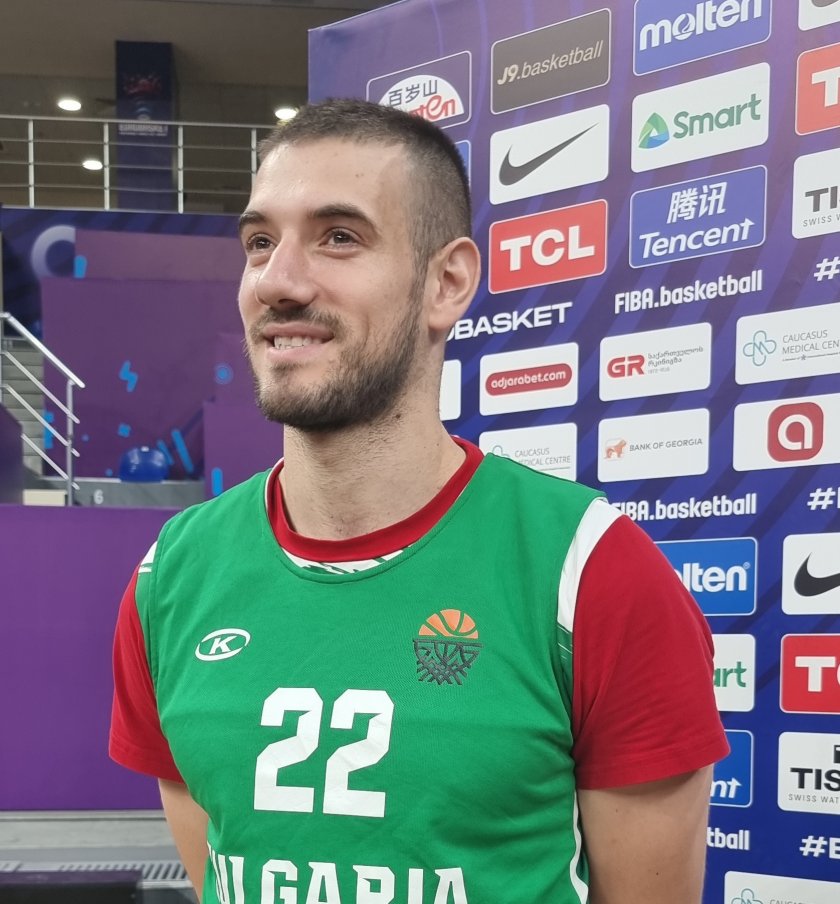 Капитанът на националния отбор на България по баскетбол за мъже