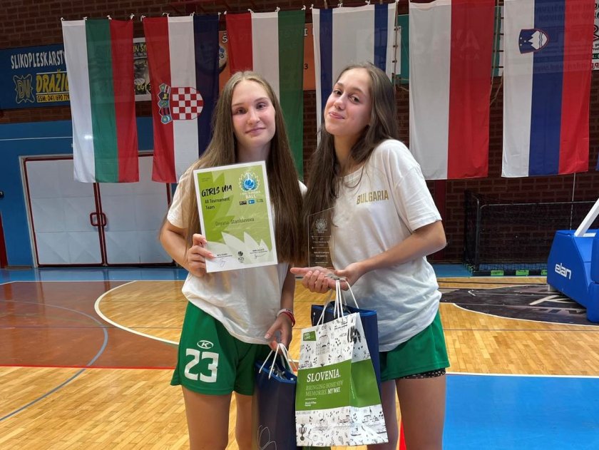 две българки индивидуални награди баскетболния турнир u14 словения бол
