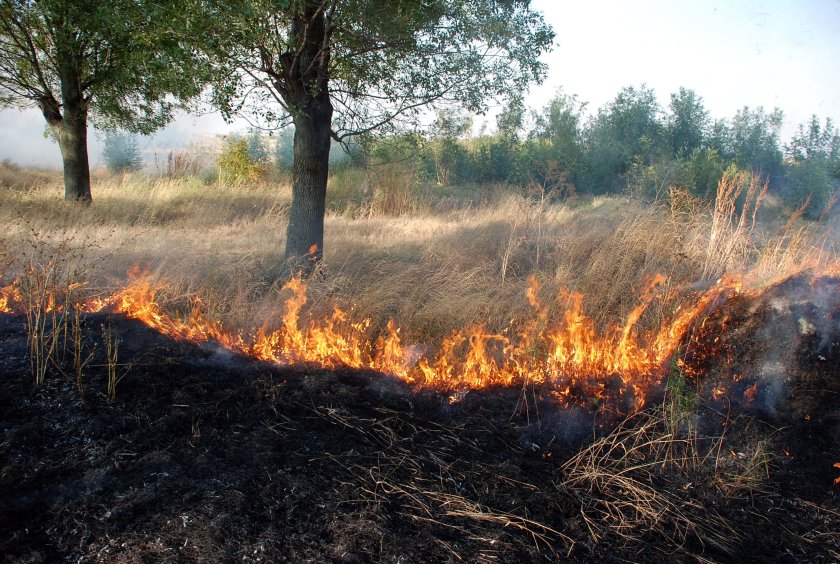 четири пожара възникнали бургаска област