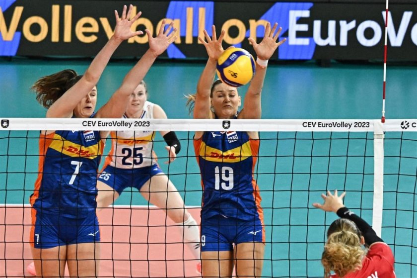 нидерландия победи швейцария четвъртфинал европейското волейбол жени