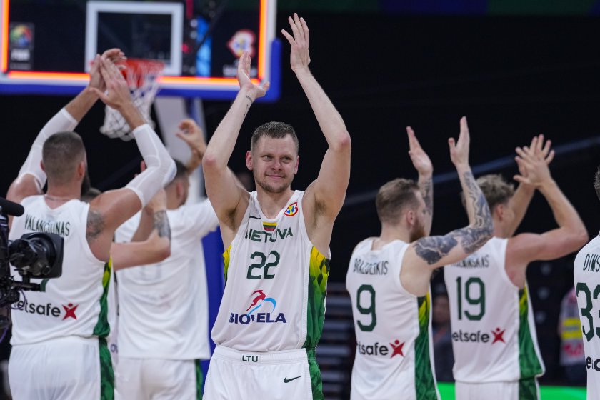 литва словения класираха четвъртфиналите световното първенство баскетбол мъже