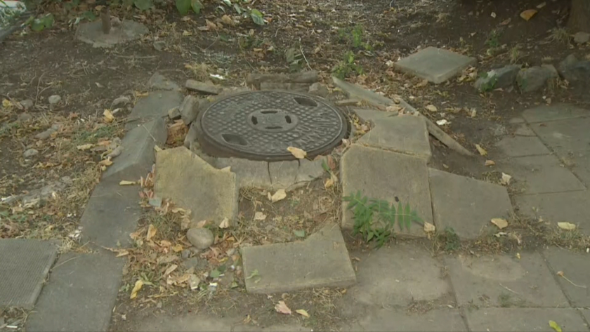 Граждани сигнализират за пропадаща площ около шахта след ремонт на