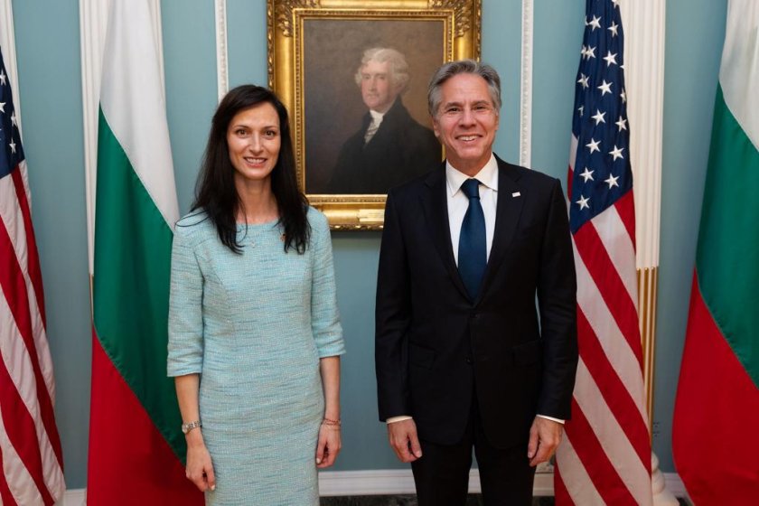 Вицепремиерът Мария Габриел се срещна с държавния секретар на САЩ