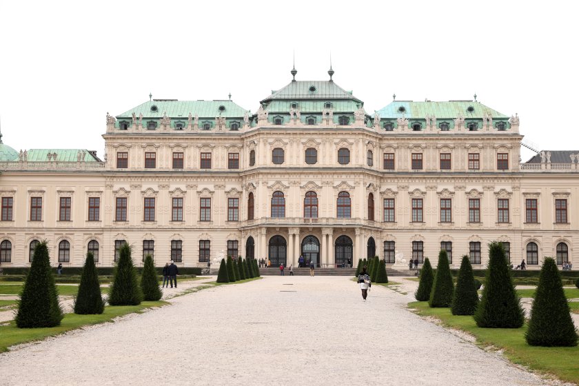 разходка австрия двореца белведере снимки