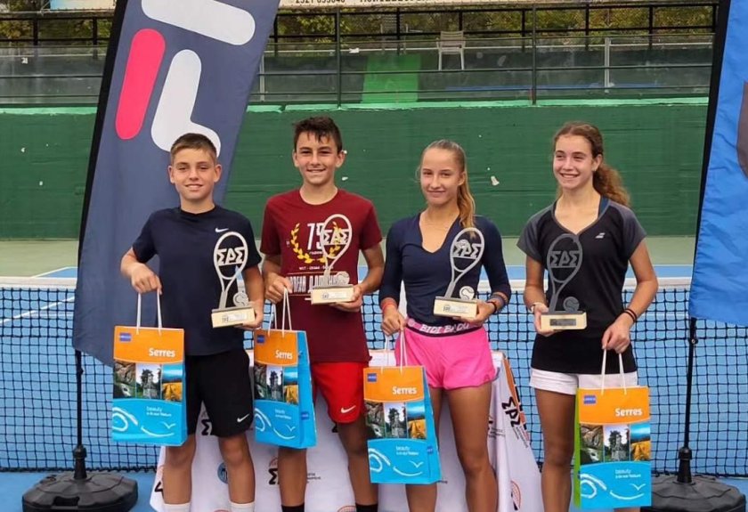 георги георгиев никол нунева втори места сингъл турнир тенис европа гърция