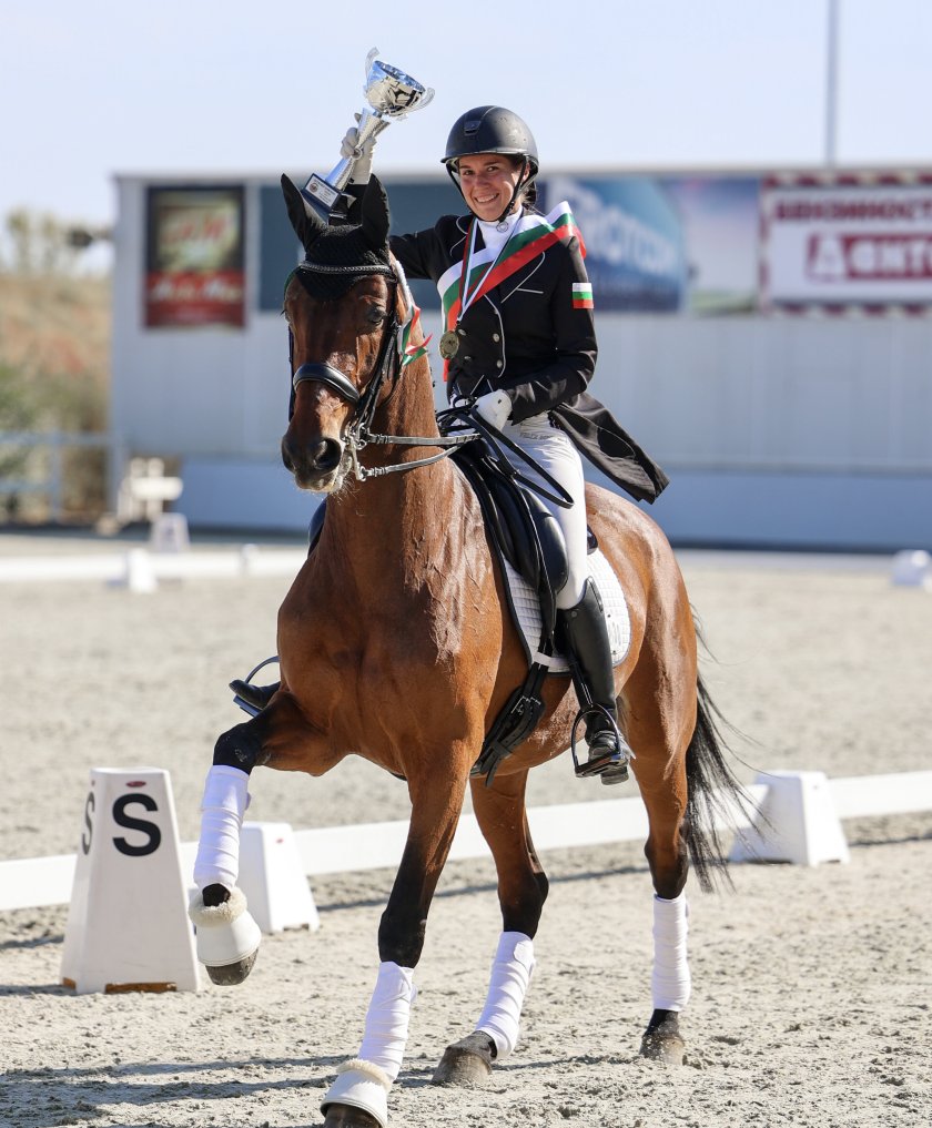 Мирела Райкова е състезател по конен спорт в дисциплината обездка.