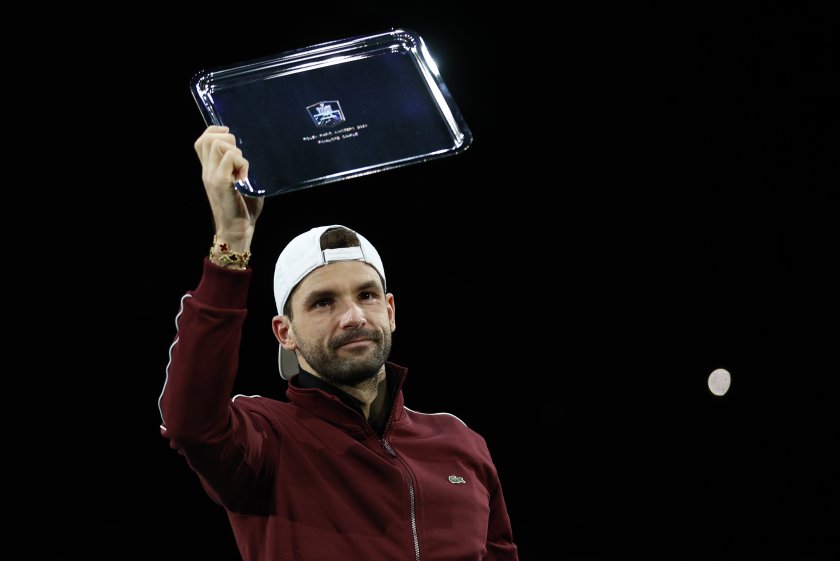 Най-добрият български тенисист Григор Димитров остана на 14-ото в световната