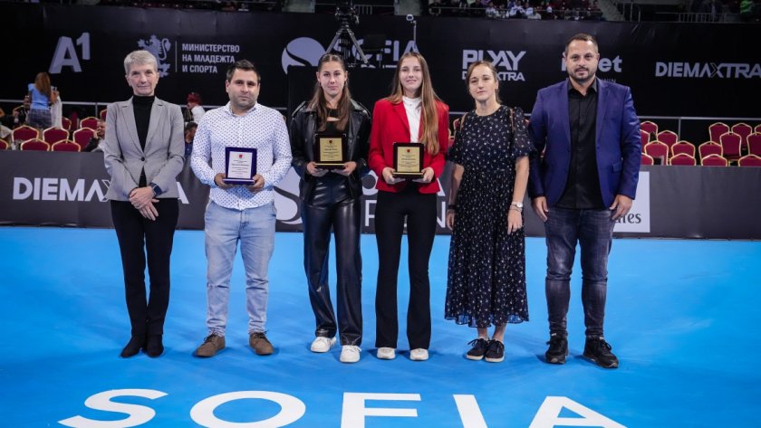 европейските шампионки тенис янева денчева бяха наградени финала sofia open 2023
