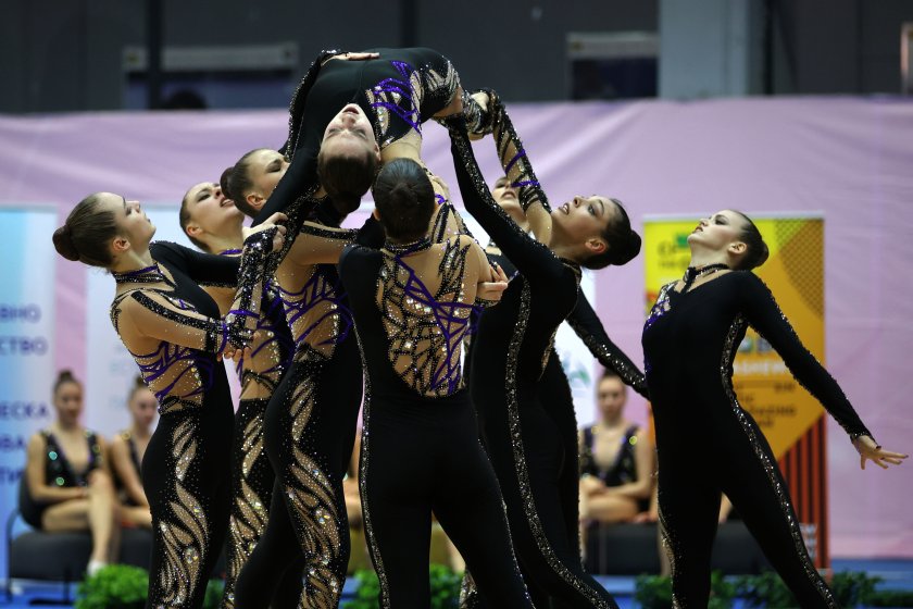 national team спечели титлата наддържавното първенство естетическа гимнастика бфегг отбеляза години създаването