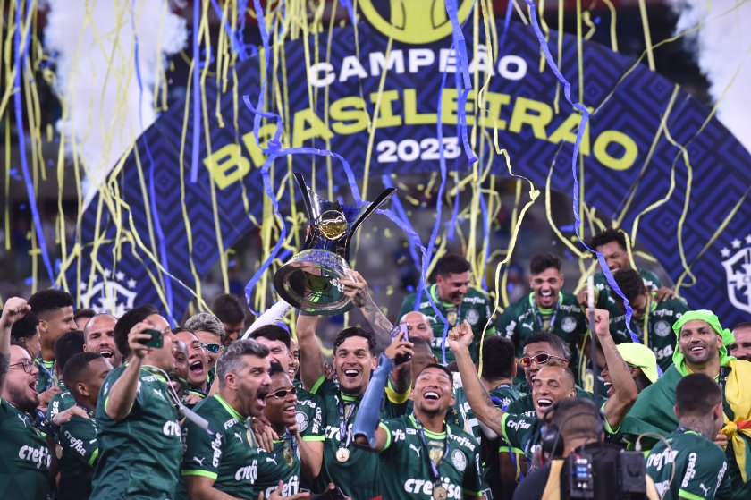 палмейрас спечели рекордна титла бразилия сантос изпадна серия