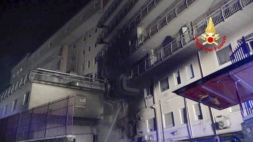 трима души загинаха пожар болница рим 200 паценти евакуирани