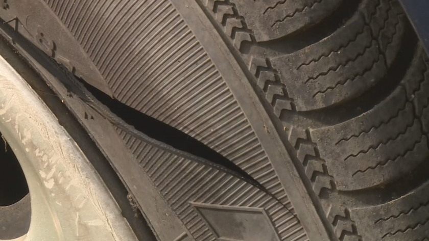 вандалска проява десетки коли бобов дол нарязани гуми