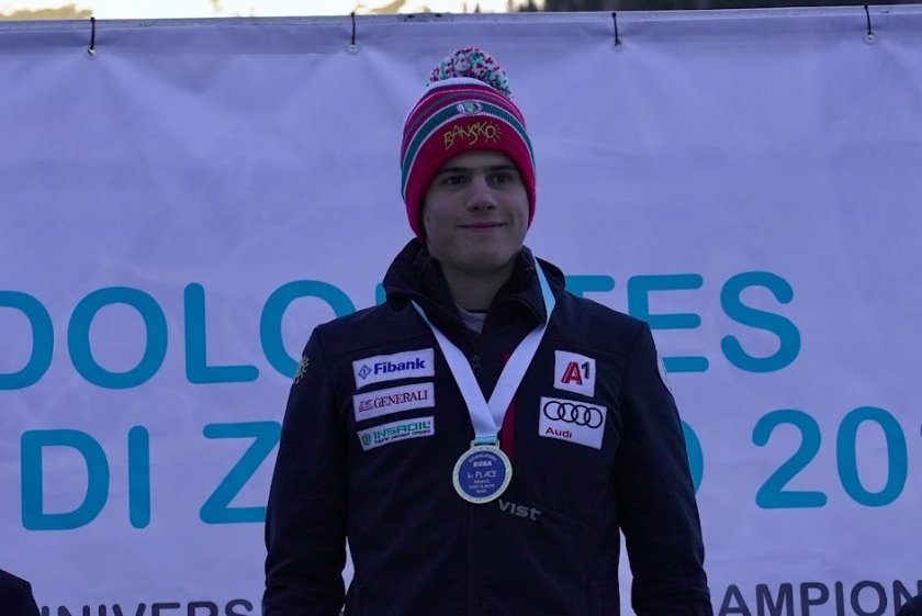 тервел замфиров спечели два златни медала първия рода европейски университетски шампионат зимни спортове