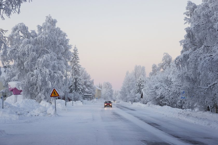 Рекордни минусови температури в Швеция 