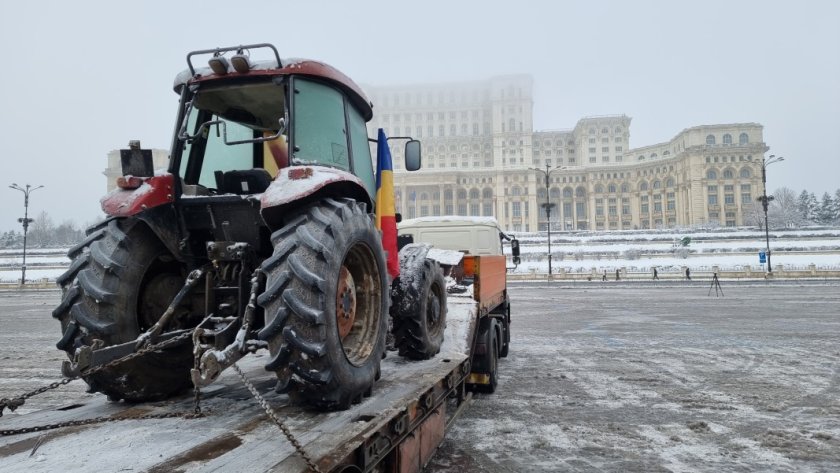 обрат протеста румънските фермери превозвачи