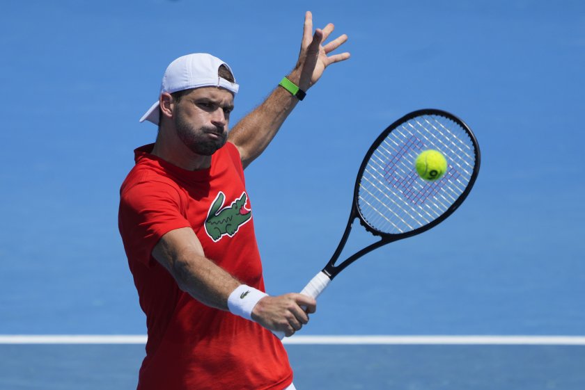 Григор Димитров излиза в четвъртък сутрин за мача си от