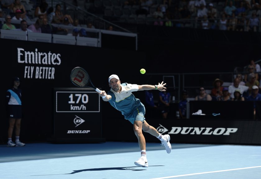 Григор Димитров играе с Танаси Кокинакис във втория кръг на