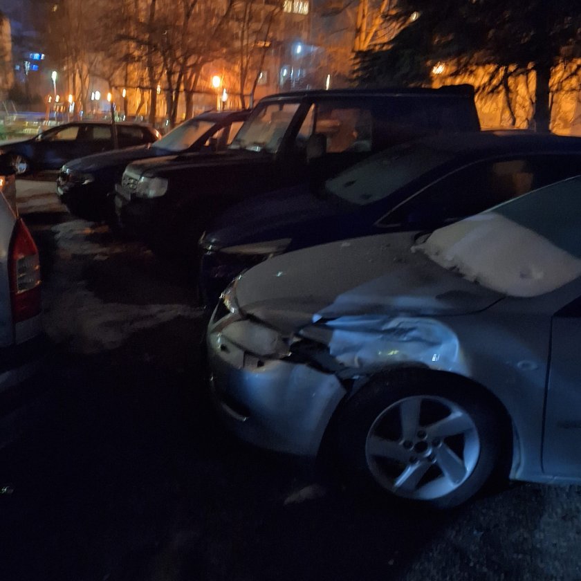 Шофьор удари 9 коли на паркинг в столичния квартал Стрелбище