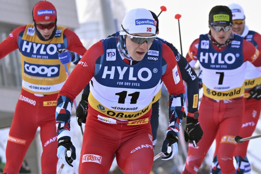 ерик валнес триумфира надпреварата масов старт световната купа ски бягане