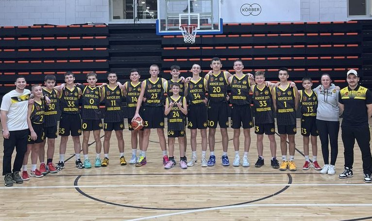 отборът миньор 2015 спечели българското дерби тима буба баскетбол европейската младежка баскетболна лига печ