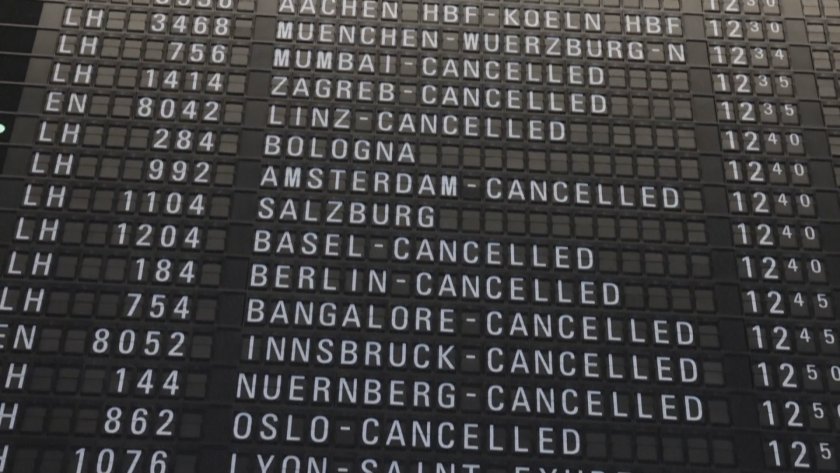 Очаква се хаос на големите летища заради стачка в Германия