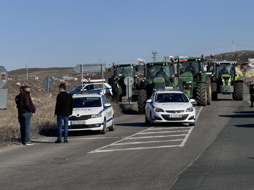 екипи полицията проверяваха всички протестиращи зърнопроизводители бургаско