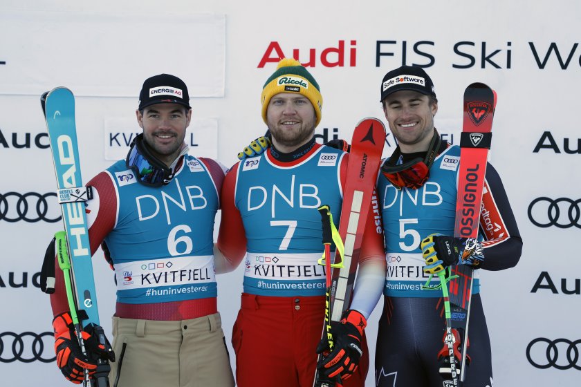 нилс хинтерман спечели спускането световната купа ски алпийски дисциплини квитфел