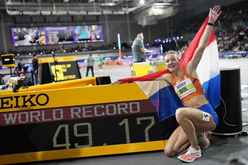 фемке бол триумфира 400 метра световен рекорд грант холоуей всички метра препятствия световното лека атлетика зала