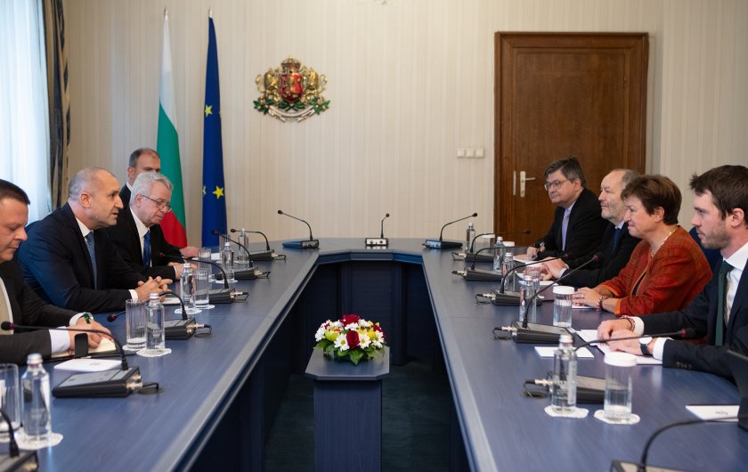 президентът проведе среща управляващия директор мвф кристалина георгиева