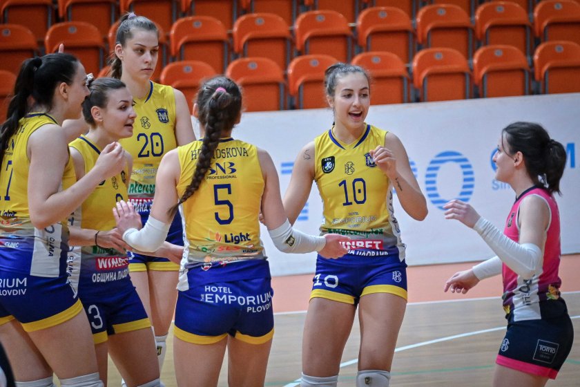 Марица Пловдив остана непобеден в редовния сезон на Националната волейболна лига за жени
