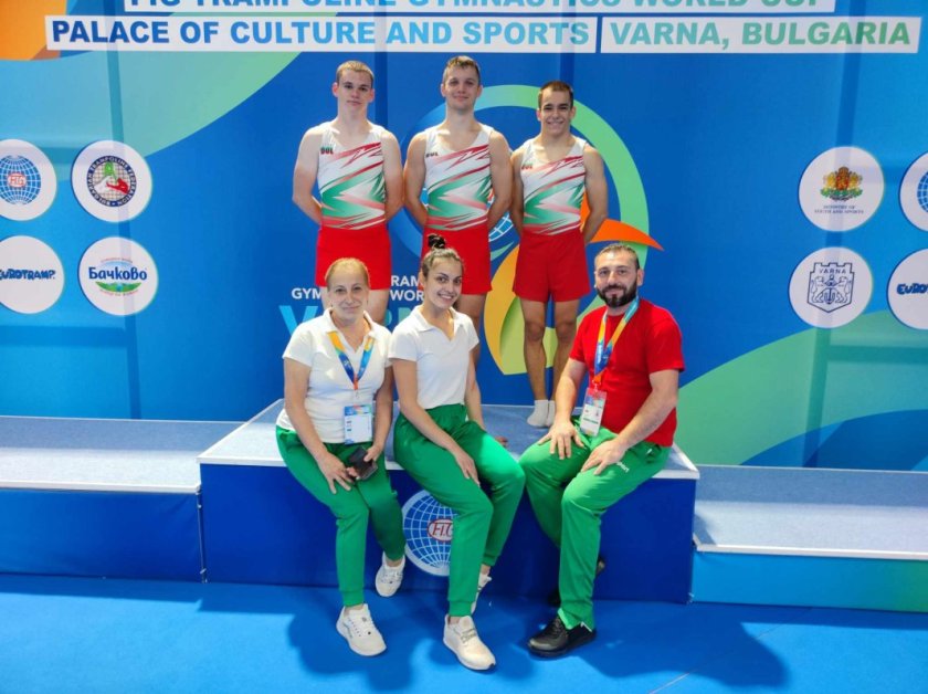 българия представители европейското скокове батут