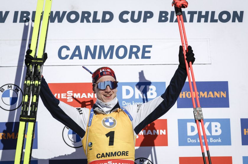Норвежецът Йоханес Бьо завърши сезона в биатлона, като спечели още