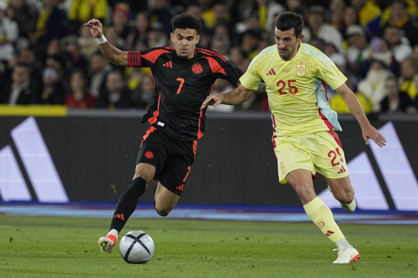 Колумбия прекъсна успешната серия на Испания в приятелски мач в Лондон