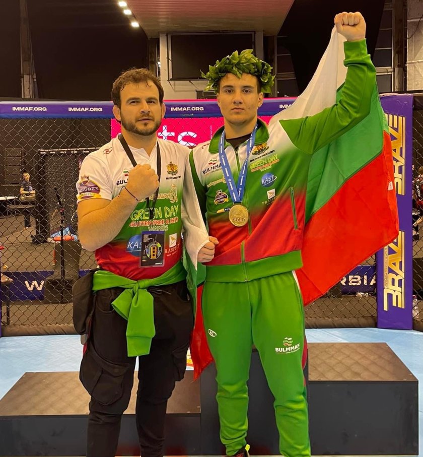 българските национали мма спечелиха два златни три бронзови медала първия ден европейското първенство белград