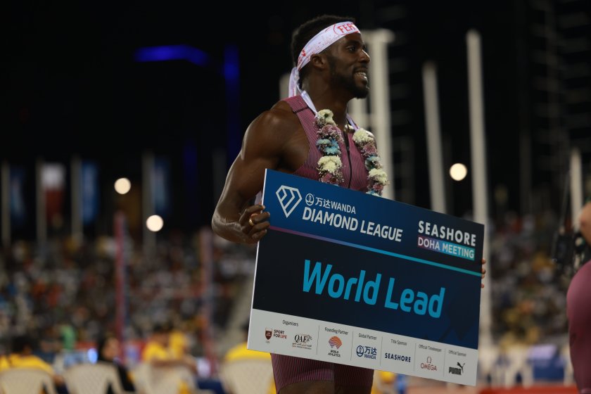 кени беднарек триумфира диамантената лига доха добро постижение сезона 200 метра