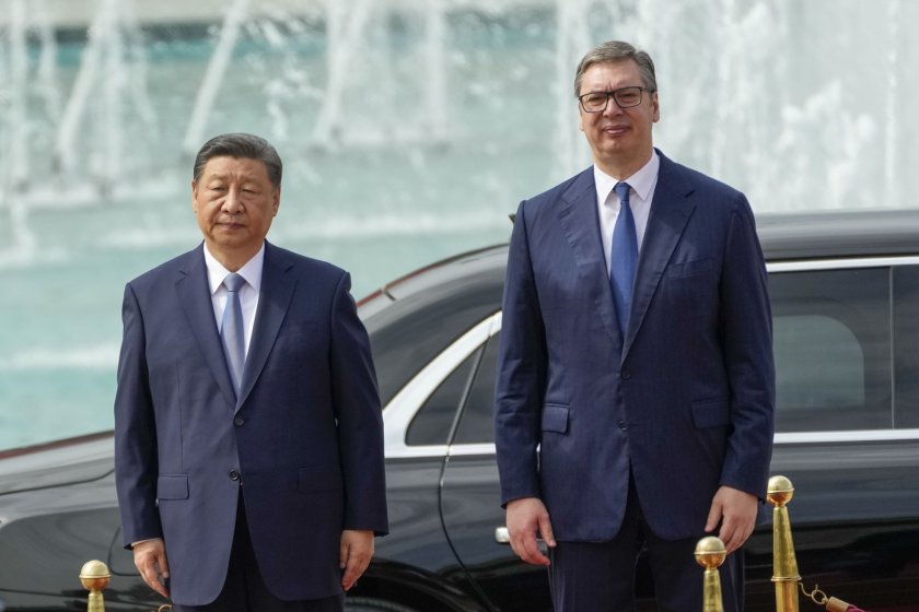 китайският лидер дзинпин пристигна сърбия снимки
