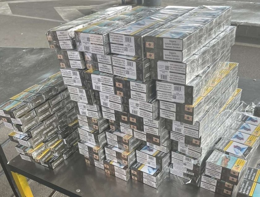130 000 къса контрабандни цигари задържани капитан андреево